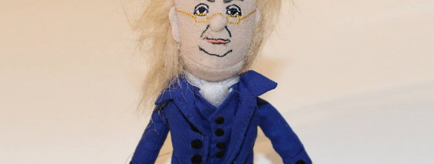 Benjamin Franklin finger puppet