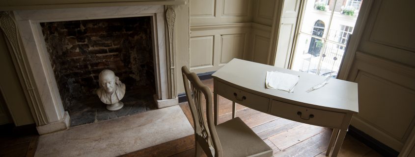 Franklin's desk in parlour