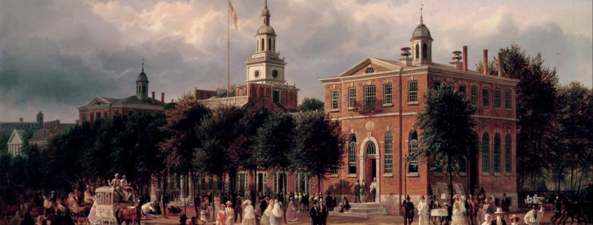 Independence Hall painting