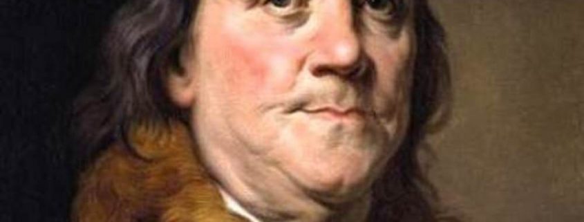Siffred portrait of Benjamin Franklin