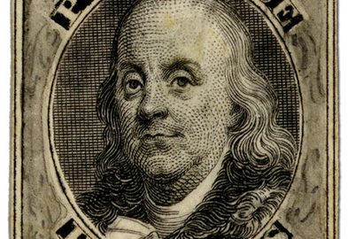 Stamp of Benjamin Franklin