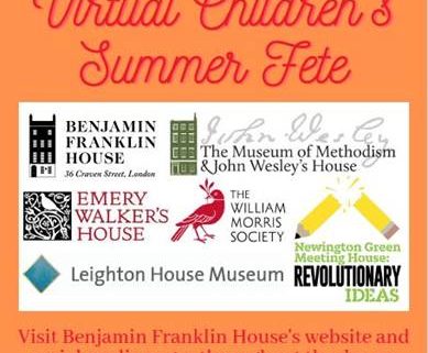 Virtual Children's Summer Fete poster with logos of participants