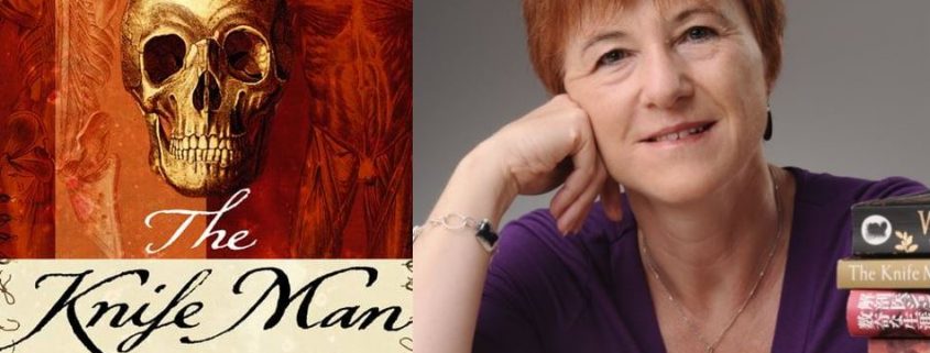 The Knife Man book cover beside author photo of Wendy Moore