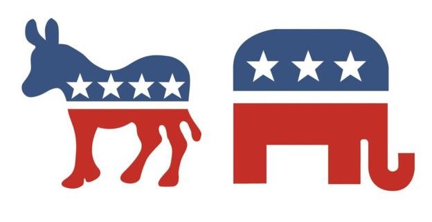 Democrats and Republicans Abroad logos